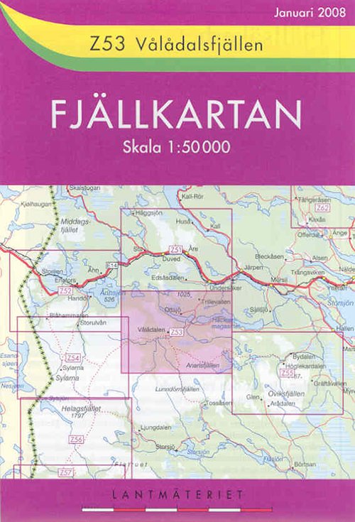 Cover for Lantmäteriet · Fjällkartan Z: Åkersjön (Gebundenes Buch) (2008)