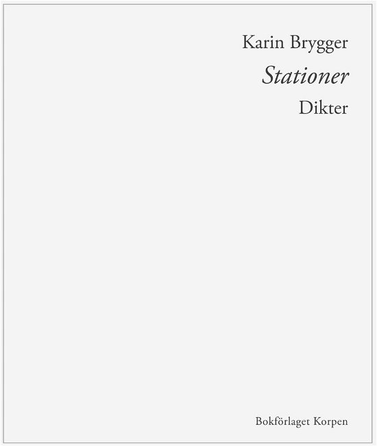 Cover for Karin Brygger · Stationer (Book) (2019)