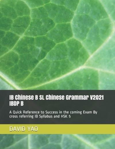 Cover for David Yao · IB Chinese B SL Chinese Grammar V2021 IBDP B ???? (Paperback Book) (2021)