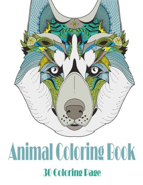 Cover for Black Backgraund Coloringbook · Animal Coloring Book (Paperback Bog) (2020)