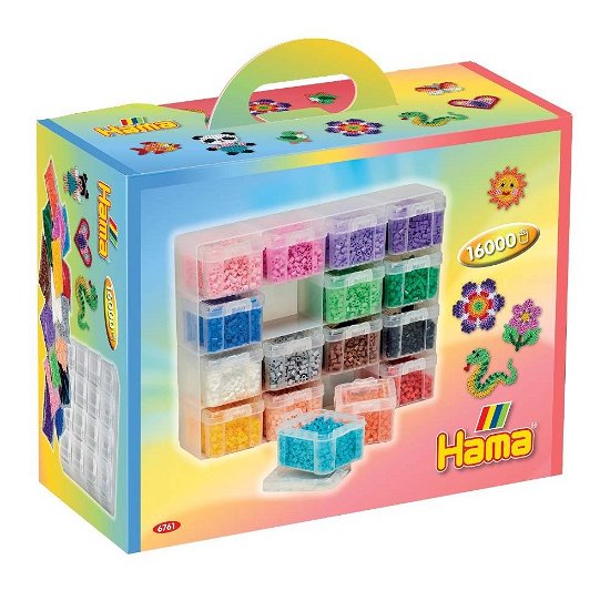 Cover for Hama · Hama Strijkkralen Opbergbox met 16 Kleuren Kralen (Toys)