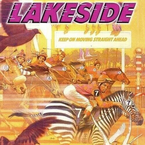 Cover for Lakeside · Keep On Moving Straight Ahead (LP) [Coloured edition] (2023)