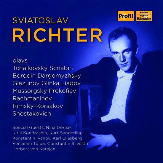 Cover for Richter · Pyotr Ilyich Tchaikovsky / Alexander Scriabin / Sergei Sergeyevich Prokofiev / Dmitri Shostakovich / Mikhail Glinka / Sergei Rachmaninoff (CD) (2021)