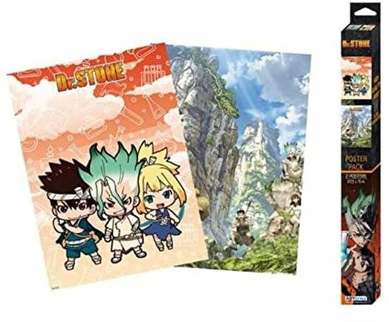 Cover for Kleines Poster · DR STONE - Set 2 Chibi Posters - Artworks (52x38) (MERCH) (2019)