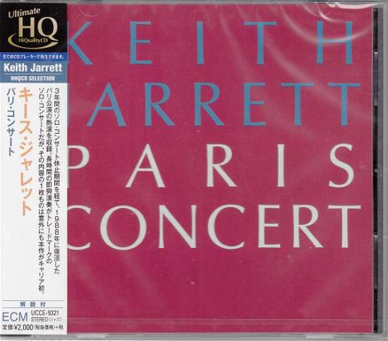 Paris Concert - Keith Jarrett - Música - UNIVERSAL - 4988031295618 - 17 de outubro de 2018
