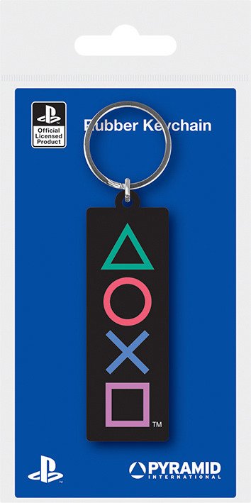 Playstation Shapes Rubber Keychain Merchandise - Playstation: Pyramid - Produtos - PYRAMID - 5050293391618 - 