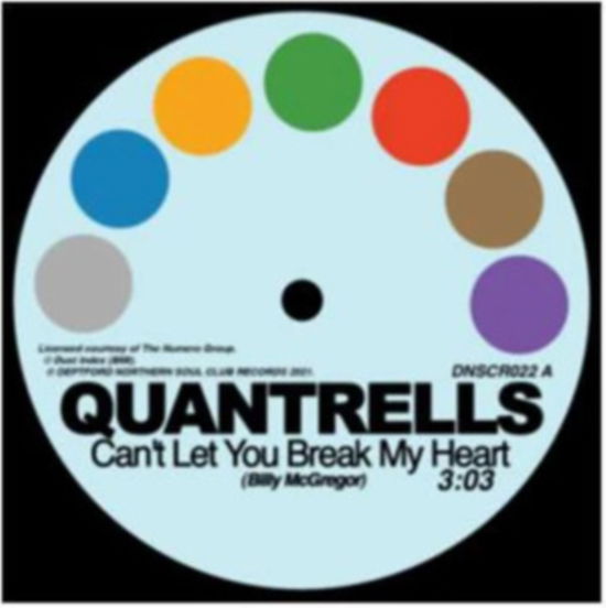 Cover for Quantrells &amp; Promise · Cant Let You Break My Heart / Im Not Ready For Love (LP) (2021)