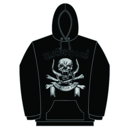 Motorhead Unisex Pullover Hoodie: March or Die - Motörhead - Mercancía - Global - Apparel - 5055295347618 - 