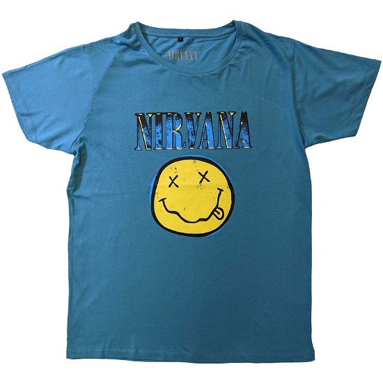Nirvana Unisex T-Shirt: Xerox Happy Face - Nirvana - Merchandise -  - 5056561078618 - 