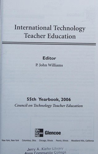 Cover for Mcgraw-hill · Ctte Yearbook 55: International Technology Teacher Education (Council on Technology Teacher Education Yearbook) (Hardcover Book) (2006)