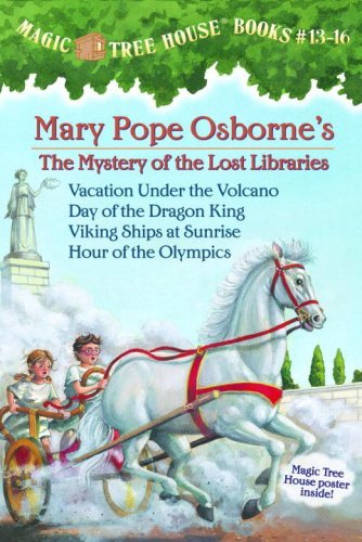 Cover for Mary Pope Osborne · Magic Tree House Boxed Set, Books 13-16: Vacation Under the Volcano, Day of the Dragon King, Viking Ships at Sunrise, and Hour of the Olympics (Paperback Bog) [Slp Pap/ps edition] (2008)