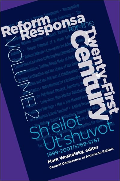 Cover for Mark Washofsky · Reform Responsa for the Twenty-first Century Volume 2 (Paperback Book) (2010)