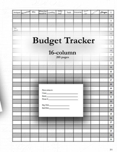 Cover for Koobeton Naf · Budget Tracker (Paperback Book) (2019)