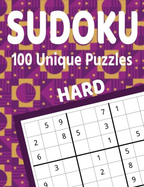 Cover for Kanig Designs · Sudoku 100 Unique Puzzles Hard (Paperback Book) (2019)