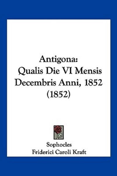 Cover for Sophocles · Antigona (Paperback Book) (2010)