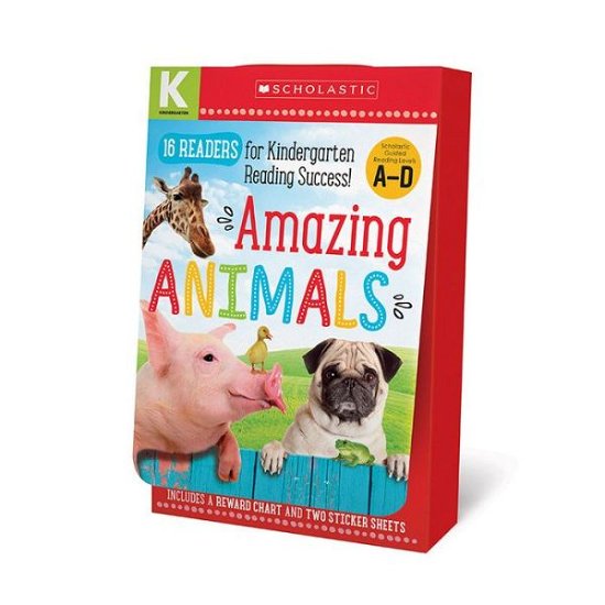 Cover for Scholastic · Amazing Animals A-D Kindergarten Box Set: Scholastic Early Learners (Guided Reader) - Scholastic Early Learners (Boksett) (2018)