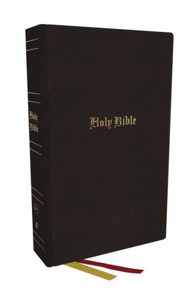 Cover for Thomas Nelson · KJV Holy Bible: Super Giant Print with 43,000 Cross References, Black Genuine Leather, Red Letter, Comfort Print: King James Version (Läderbok) (2023)