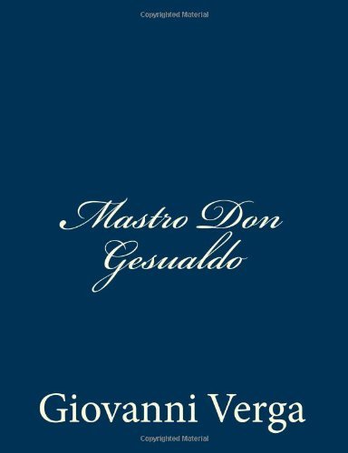 Cover for Giovanni Verga · Mastro Don Gesualdo (Pocketbok) [Italian edition] (2013)