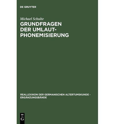 Cover for Schulte · Grundfragen der Umlautphonemisi (Book) [German edition] (1998)