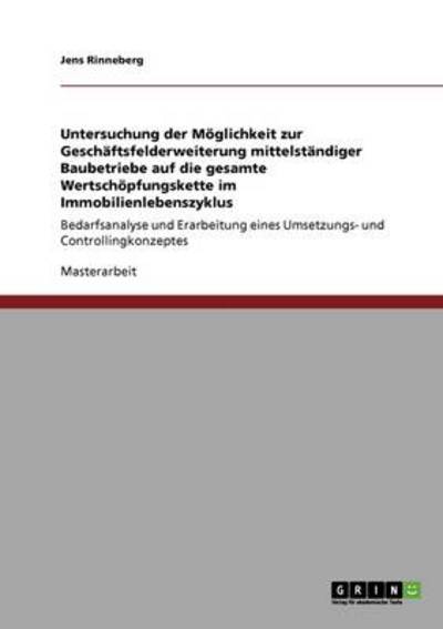 Cover for Rinneberg · Untersuchung der Möglichkeit (Book) [German edition] (2008)