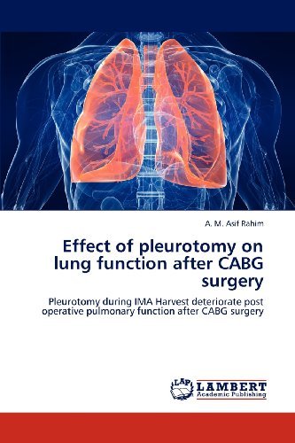 Cover for A M Asif Rahim · Effect of pleurotomy on lung function after CABG surgery (Taschenbuch) (2012)