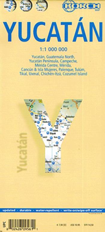 Borch Map Yucatán - Collectif - Books - Borch GmbH - 9783866095618 - January 15, 2008