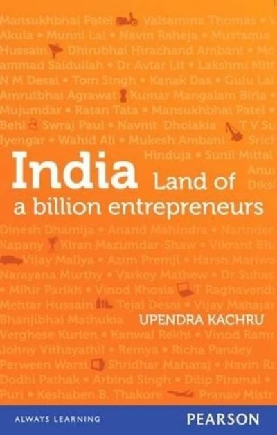 Cover for Upendra Kachru · India, land of a billion entrepreneurs (Book) (2011)