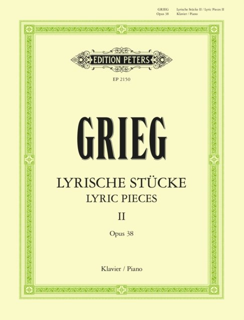 Cover for Lyric Pieces Book 2 Op.38 (Sheet music) (2001)