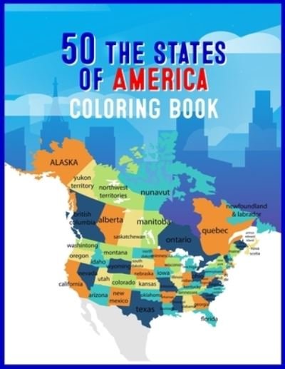 Cover for Atkins White Publication · 50 The States of America Coloring Book (Pocketbok) (2020)
