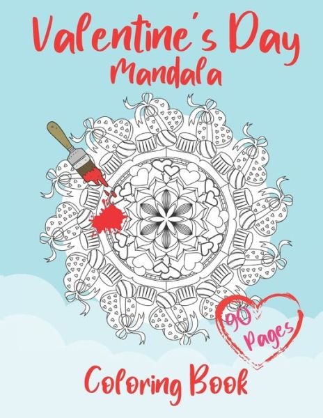 Cover for Rav Paw · Valentine's Day Mandala Coloring Book (Pocketbok) (2021)
