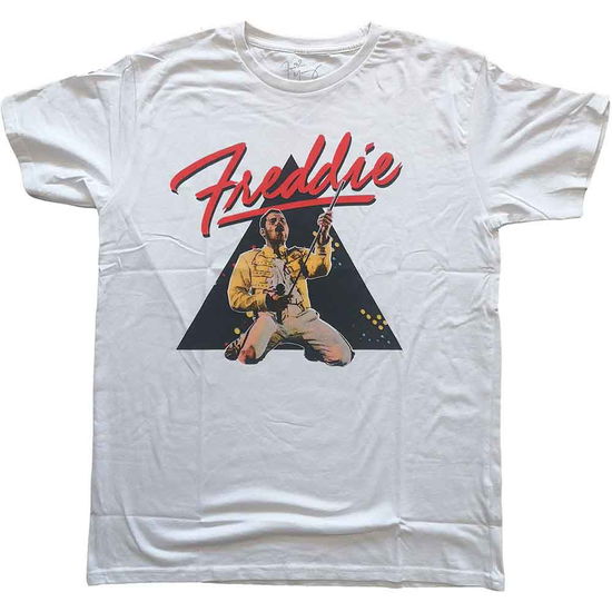 Freddie Mercury Unisex T-Shirt: Triangle - Freddie Mercury - Gadżety -  - 9950670456618 - 