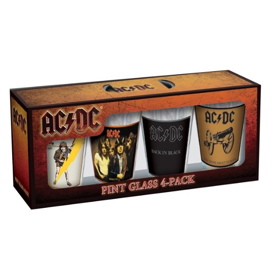 Ac/Dc Classic Covers 16 Oz 4 Pack Pint Glasses - AC/DC - Produtos - AC/DC - 0674449042619 - 