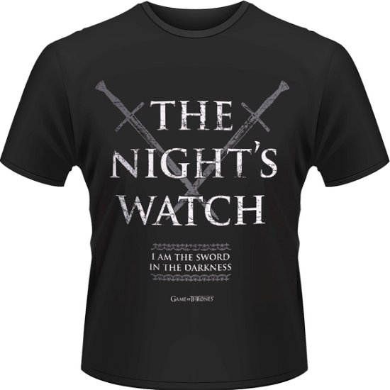 Night Watch - T-shirt =game of Thrones= - Merchandise - PHDM - 0803341452619 - 6. oktober 2014