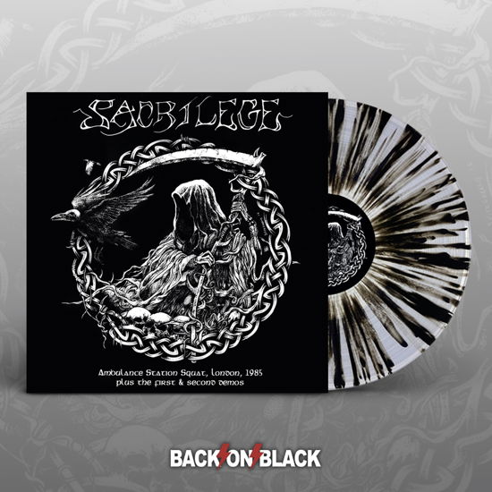 Cover for Sacrilege · Ambulance Station Squat London 1985 / 1st and 2nd Demos (Clear W/ Black Splatter Vinyl) (LP) (2021)
