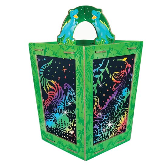 Cover for Box Candiy · Box Candiy - Scratch Art Lantern - Totally Twilight Dinosaur - (bc-1936) (Spielzeug)
