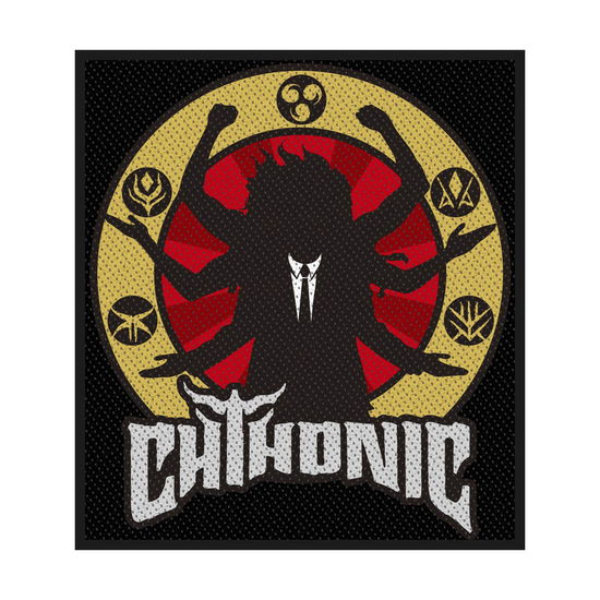 Chthonic Standard Woven Patch: Deity - Chthonic - Fanituote - PHD - 5055339789619 - maanantai 19. elokuuta 2019