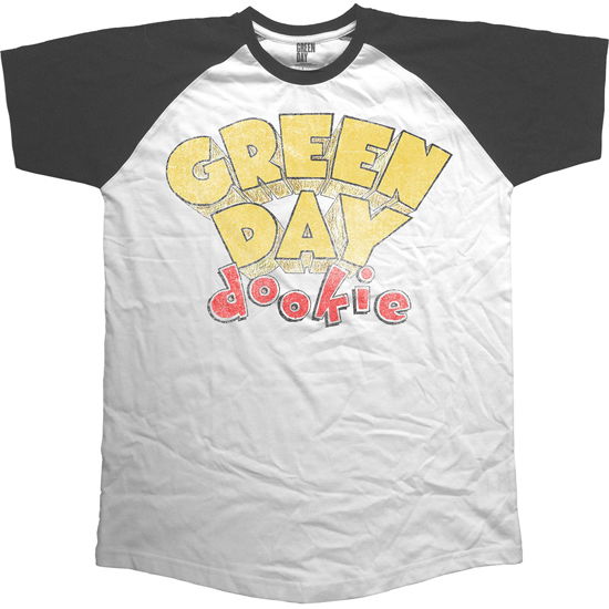 Green Day Unisex Raglan T-Shirt: Dookie - Green Day - Merchandise - Unlicensed - 5055979965619 - 12. Dezember 2016