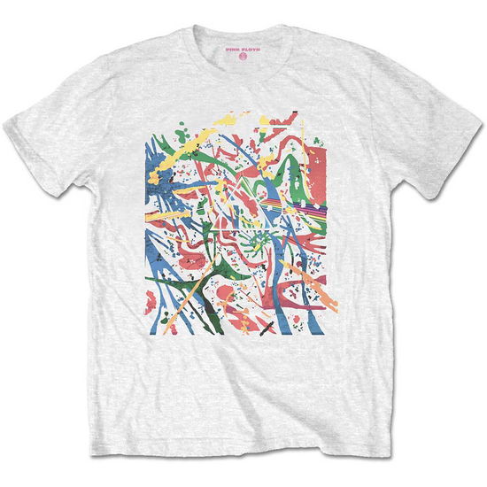 Pink Floyd Unisex T-Shirt: Pollock Prism - Pink Floyd - Koopwaar - Perryscope - 5056170624619 - 