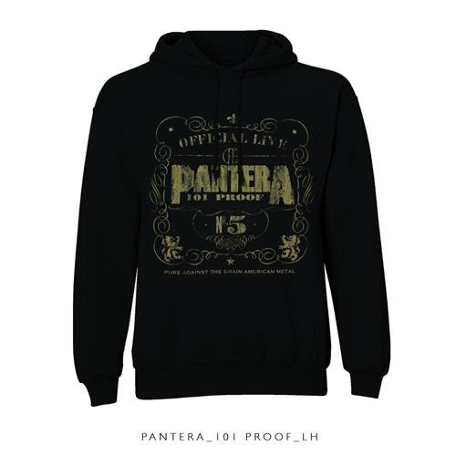 Pantera Unisex Pullover Hoodie: 101 Proof - Pantera - Koopwaar - Bravado - 5056170640619 - 
