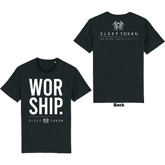 Sleep Token Unisex T-Shirt: Worship (Back Print) - Sleep Token - Koopwaar -  - 5056737218619 - 