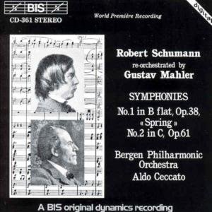 Cover for Schumann / Ceccato / Bergen Po · Mahler Symphonies 1 &amp; 2 (CD) (1994)