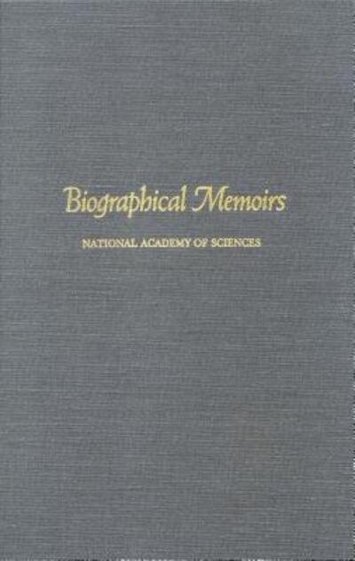 Biographical Memoirs - National Academy of Sciences - Kirjat - National Academies Press - 9780309103619 - perjantai 1. helmikuuta 1974