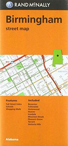 Cover for Rand McNally · Birmingham Alabama Street Folded Map (Landkarten) (2019)