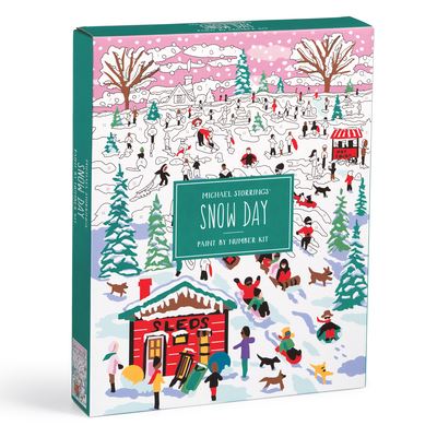 Michael Storrings Snow Day 11x14 Paint by Number Kit - Galison - Books - Galison - 9780735379619 - September 14, 2023