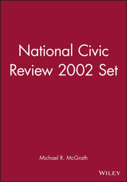 National Civic Review 2002 Set - J-B NCR Single Issue National Civic Review - NCR (National Civic Review) - Livros - John Wiley & Sons Inc - 9780787974619 - 18 de novembro de 2003