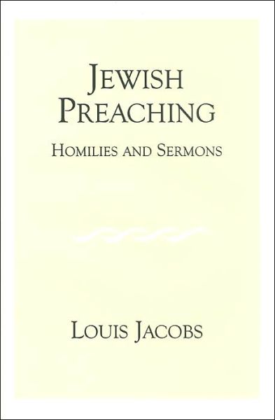 Cover for Louis Jacobs · Jewish Preaching: Homilies and Sermons (Hardcover Book) (2004)