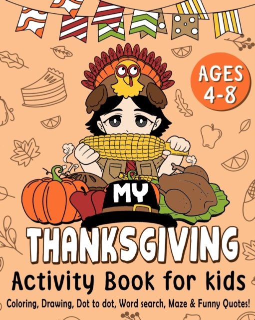 Cover for Paperland · My Thanksgiving Activity Book for Kids Age 4-8 (Taschenbuch) (2024)