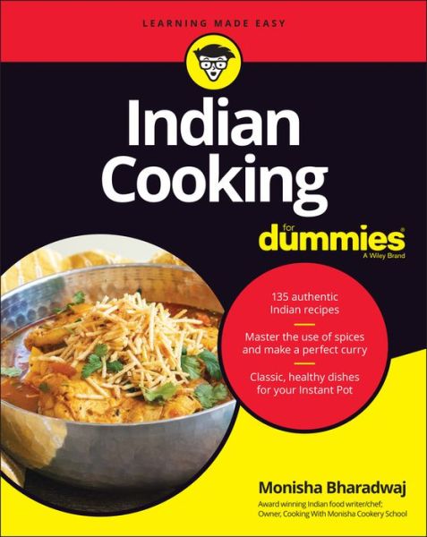 Cover for Monisha Bharadwaj · Indian Cooking For Dummies (Paperback Book) (2021)