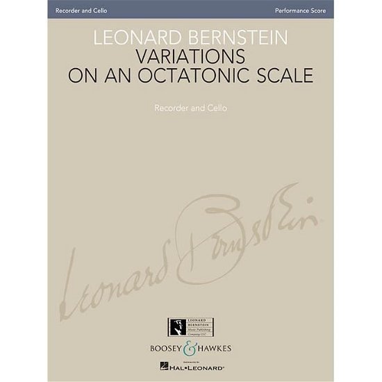 Cover for Leonard Bernstein · Variations on an Octatonic Scale (Bok) (2013)