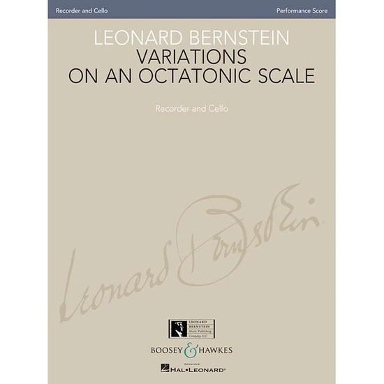 Cover for Leonard Bernstein · Variations on an Octatonic Scale (Book) (2013)